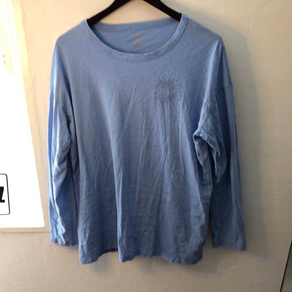 Sun Icon Blue Long Sleeve Shirt